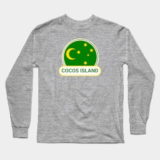 Australia Cocos Island Keeling Islands Country Badge - Cocos Island Flag - Keeling Islands Long Sleeve T-Shirt